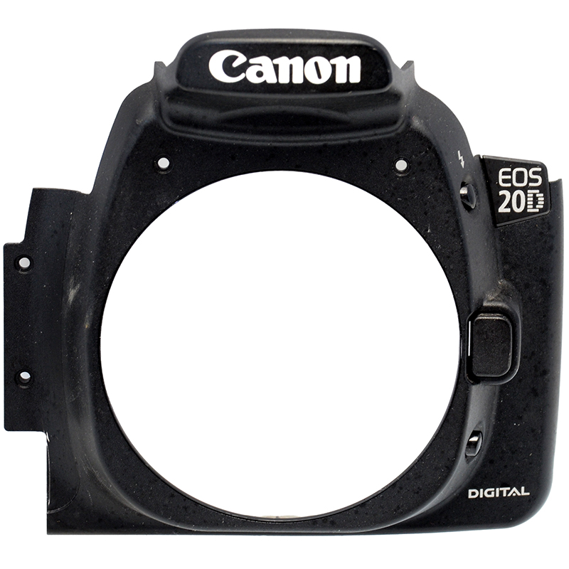 Canon EOS 20D rivestimento frontale dettaglio 1