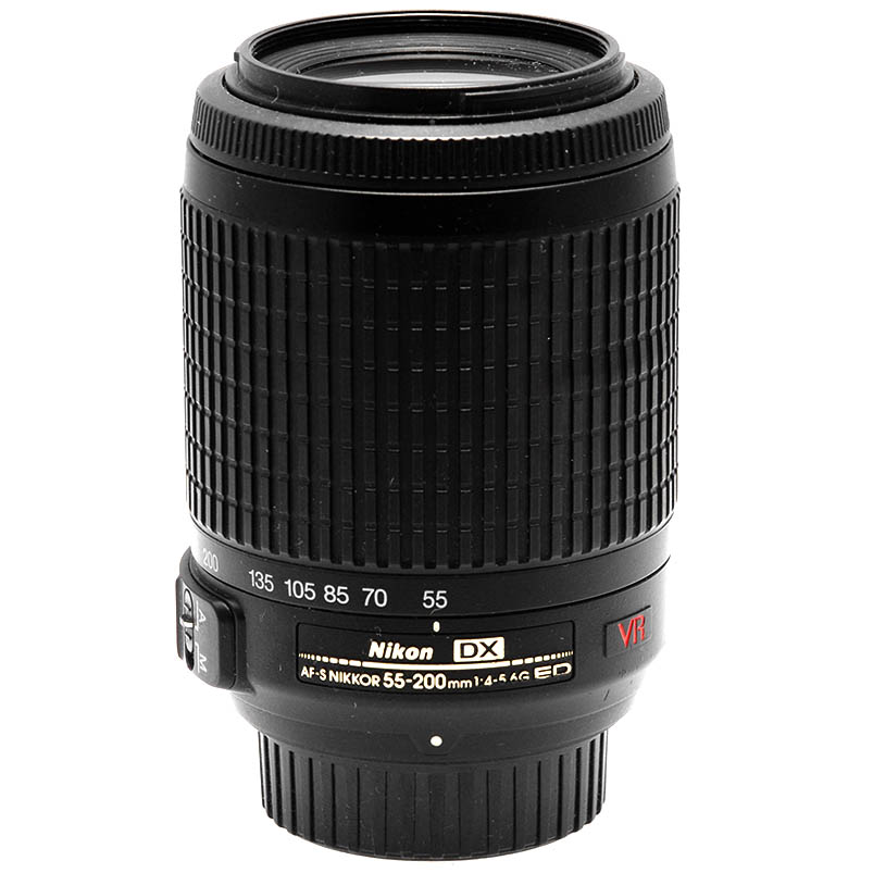 Nikon AF‑S DX 55‑200mm f/4‑5.6 G ED VR – Teleobiettivo Zoom Stabilizzato 10 Nikon 55-200mm VR vista laterale