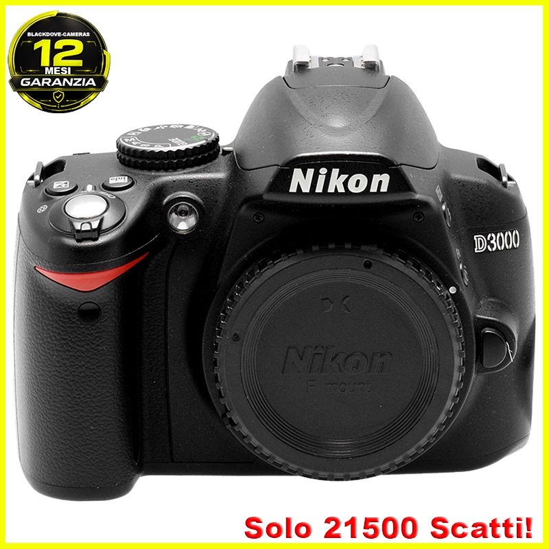 Nikon D3000 Reflex Digitale Body 10.2MP Macchina fotografica innesto F 8 Nikon D3000 vista 1