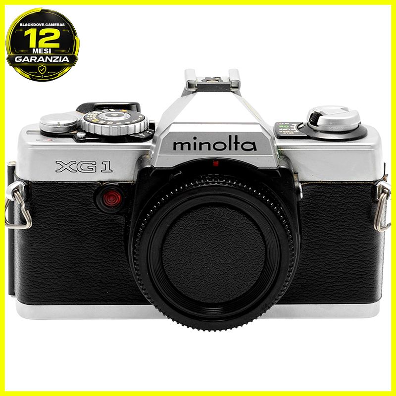 Minolta XG‑1 silver Fotocamera reflex 35mm analogica con otturatore elettronico 8 Minolta XG-1 vista 1