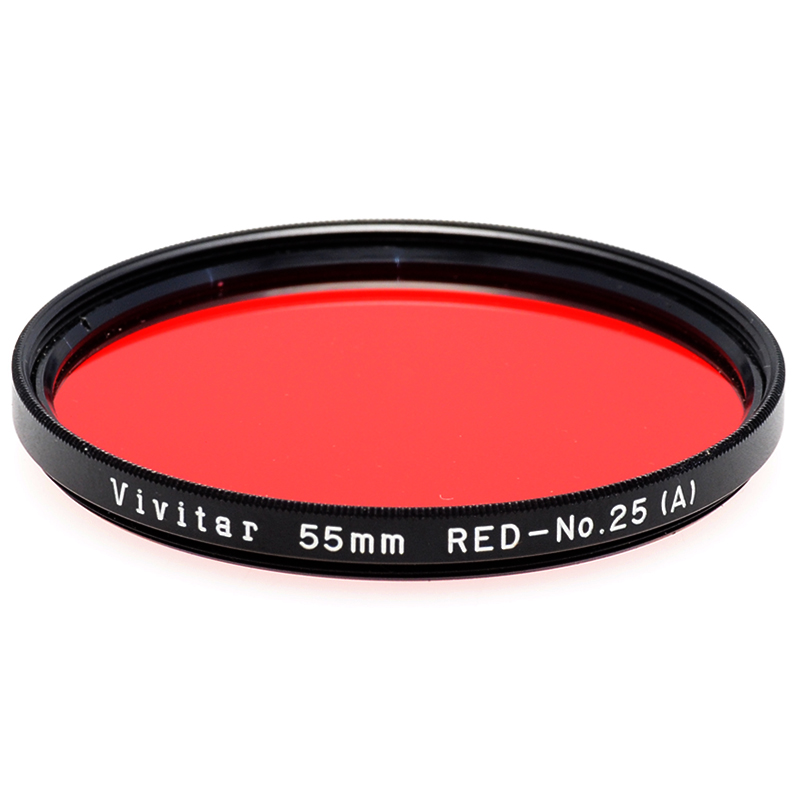 Filtro Fotografico Rosso No. 25 (A) Vivitar 55mm. Red filter Ø55 mm. M55 5 Filtro rosso Vivitar 55mm dettaglio 1