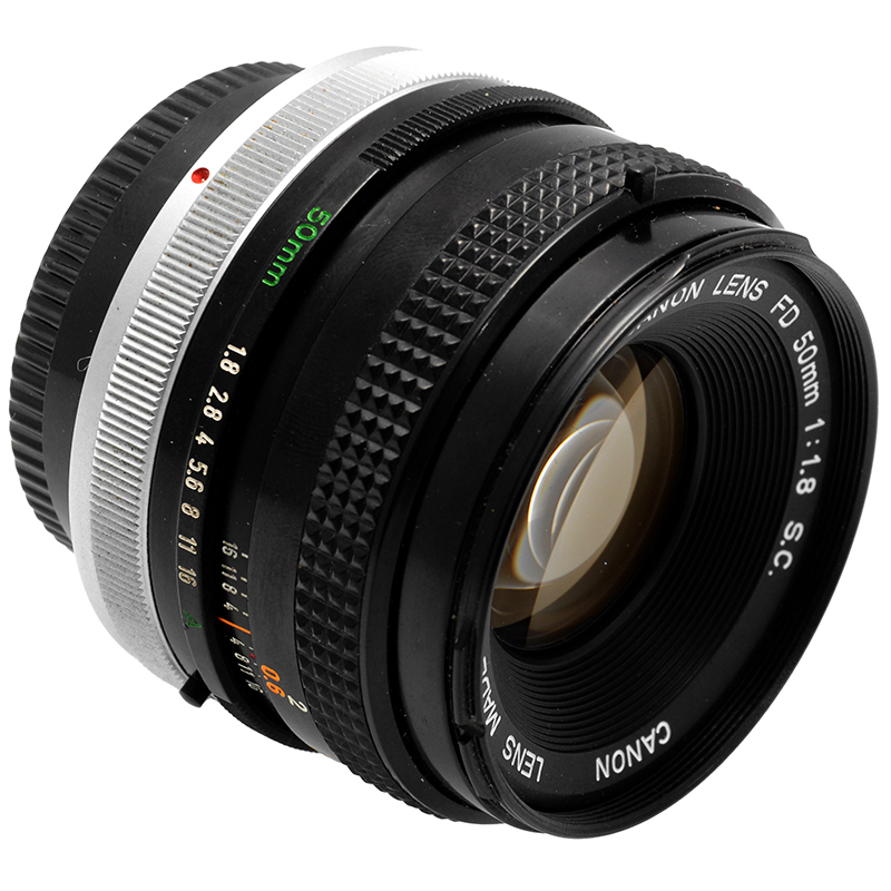 Canon FD 50mm f/1.8 S.C. dettaglio 2