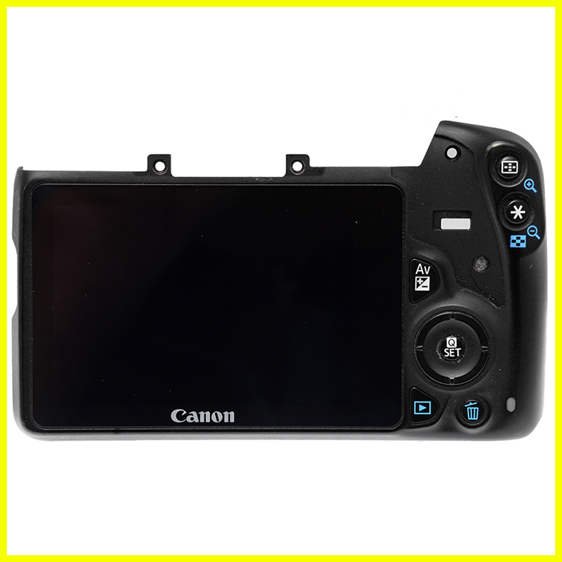 Dorso originale con display LCD tasti e cursore per fotocamera Canon EOS 100D 7 Dorso originale Canon EOS 100D con display LCD tasti e cursore vista 1