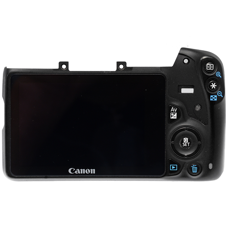 Dorso originale con display LCD tasti e cursore per fotocamera Canon EOS 100D 8 Dorso Canon EOS 100D dettaglio 1