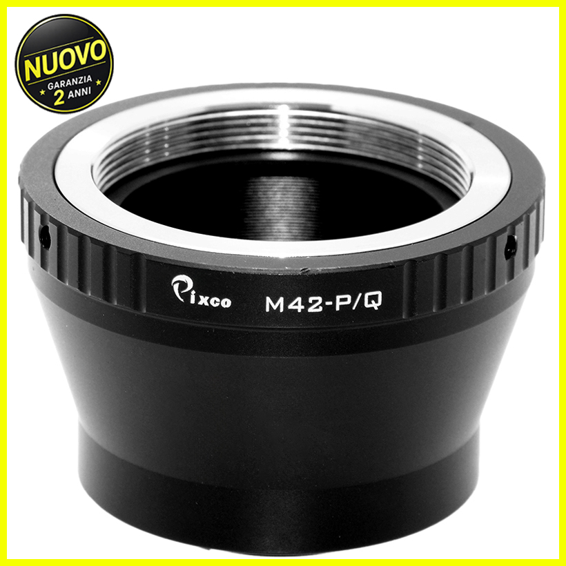 M42 → Pentax Q adattatore per obiettivi a vite M42 su sistema Q 6 Adattatore M42 Pentax Q vista 1