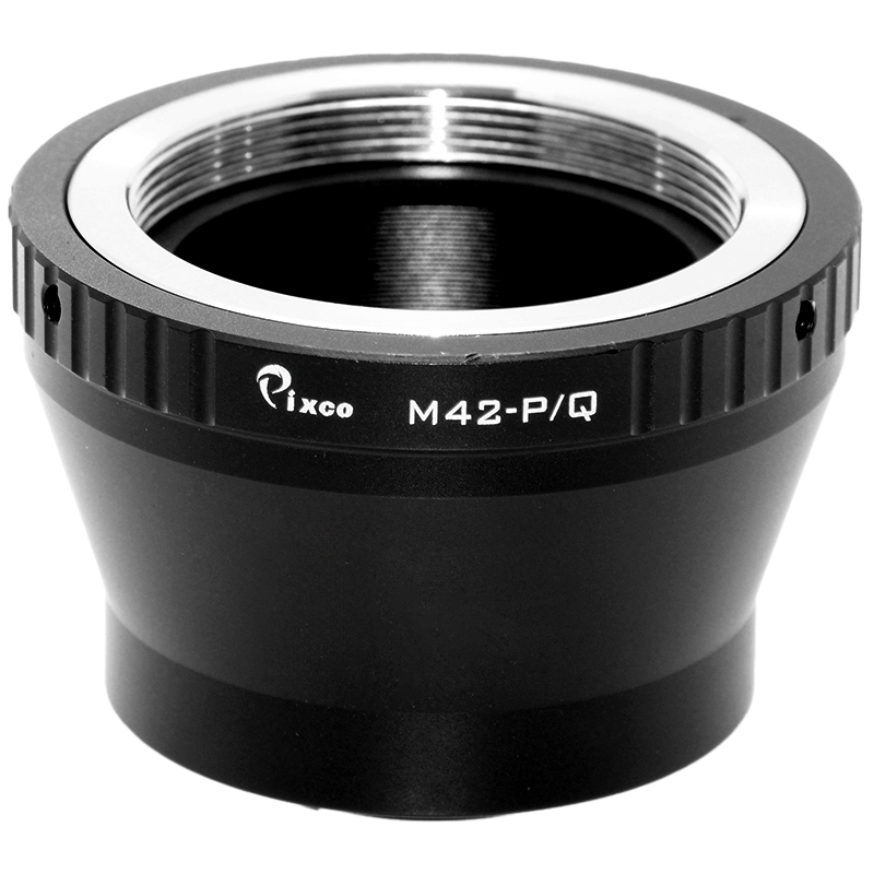 M42 → Pentax Q adattatore per obiettivi a vite M42 su sistema Q 7 Adattatore M42 Pentax Q dettaglio 1