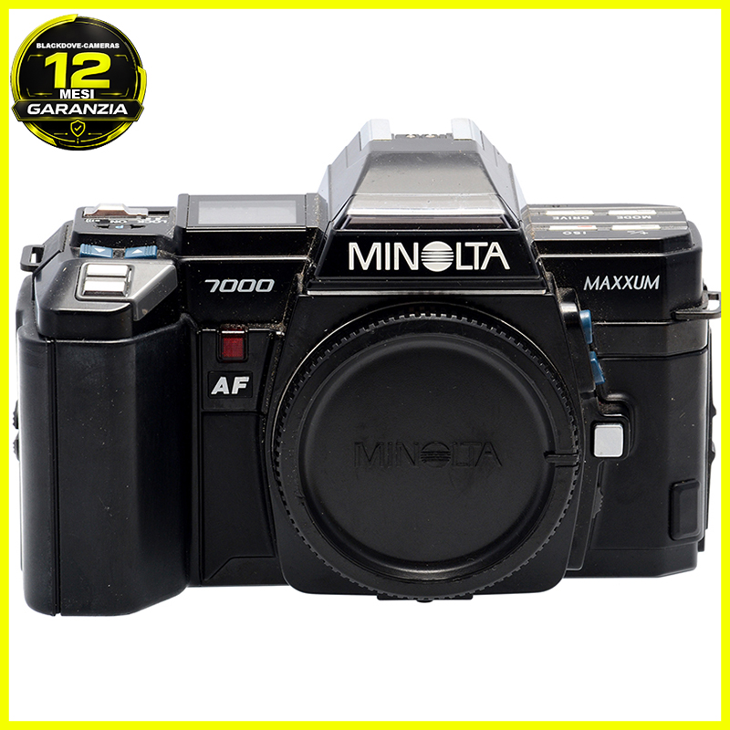 Minolta Maxxum 7000 AF. Fotocamera reflex analogica autofocus anni '80 9 Minolta Maxxum 7000 AF vista 1