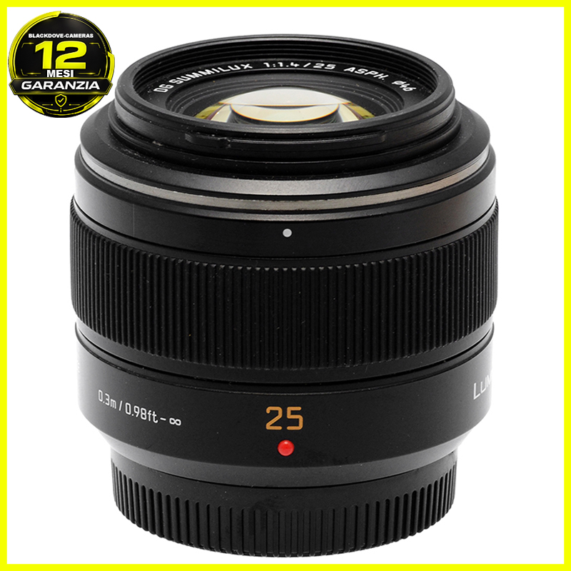 Panasonic Lumix 25mm. f/1.4 Asph. DG Summilux Obiettivo Leica per MFT micro 4/3 9 Panasonic Leica DG Summilux 25mm f/1.4 ASPH vista 1