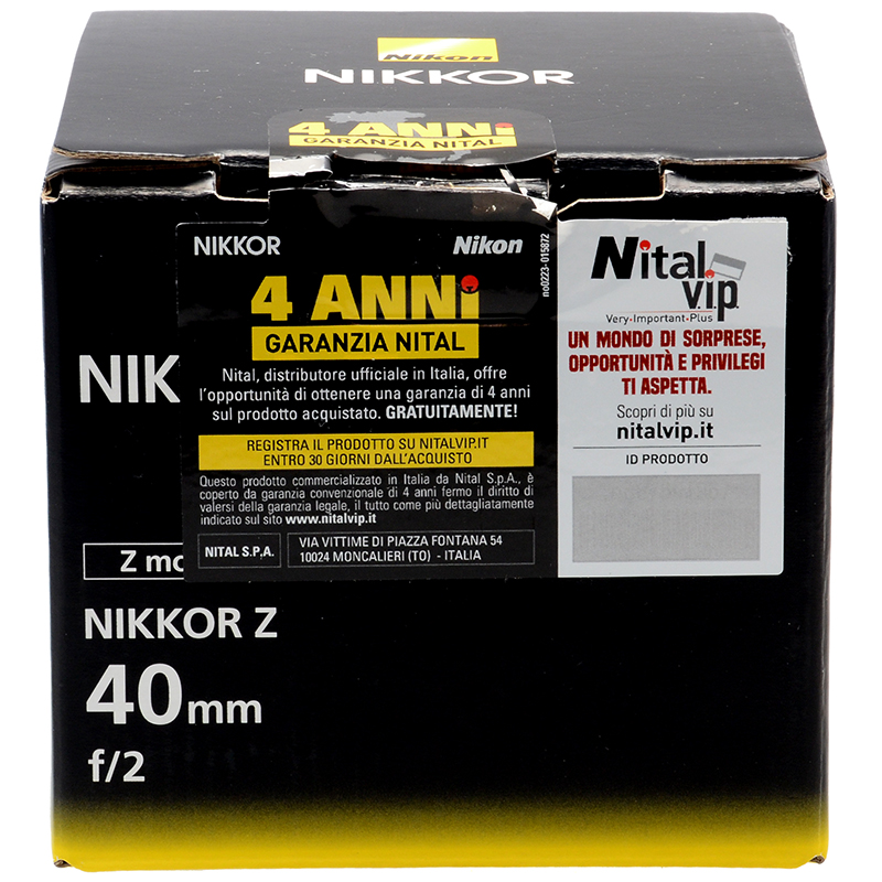 Nikon Z Nikkor 40mm f2 obiettivo full frame FX per fotocamere mirrorless. Nital. 12 Nikon NIKKOR Z 40mm f/2 dettaglio 4