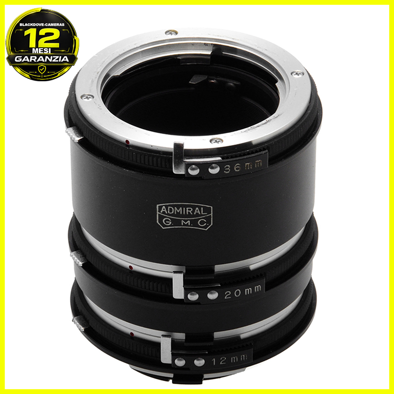 Minolta MC-MD Kit 3 Anelli per riprese macro Admiral Extension tube set 12-20-36 6 Admiral Extension Tube Set 12 20 36mm Minolta MC MD