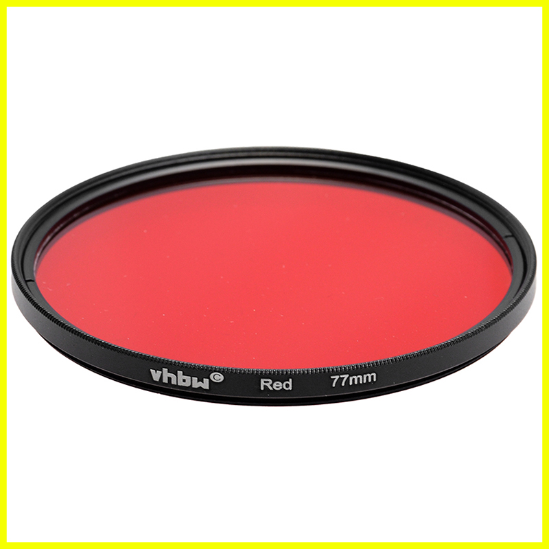 Filtro Rosso VHBW 77mm Red Filter M77 per Obiettivi Fotografici Usato Ottimo 4 Filtro Rosso VHBW 77mm M77