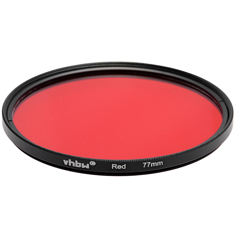 Filtro Rosso VHBW 77mm Red Filter M77 per Obiettivi Fotografici Usato Ottimo 5 Filtro Rosso VHBW 77mm dettaglio