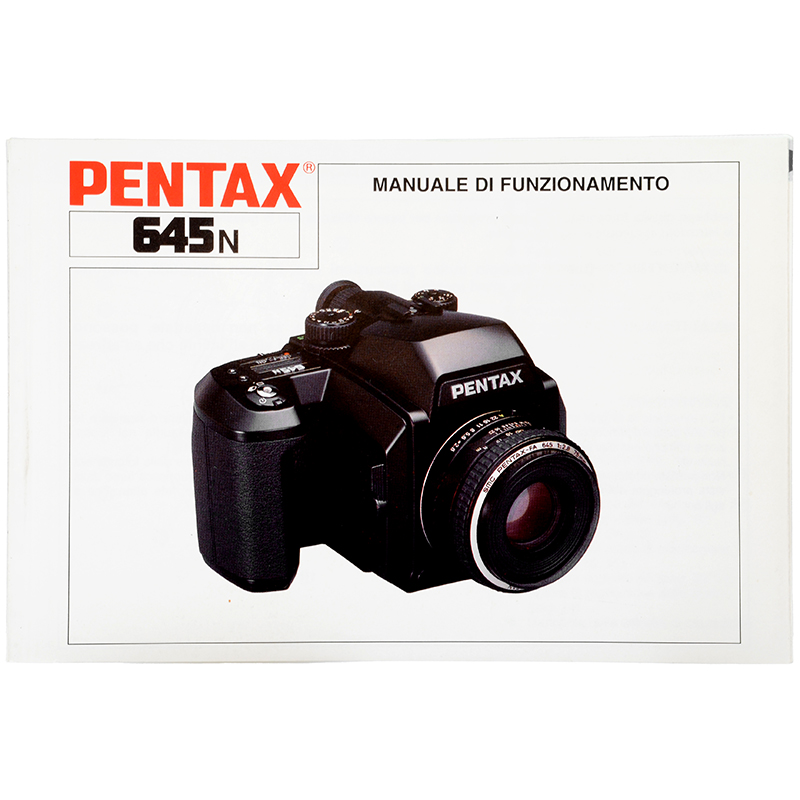 Manuale Pentax 645N italiano dettaglio