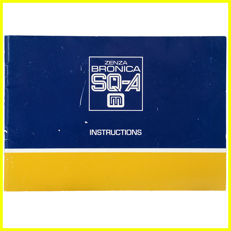 Zenza Bronica SQ-A User Manual English