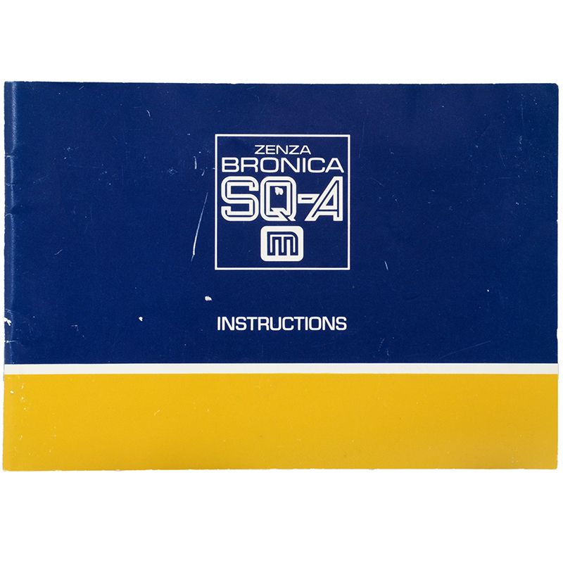 Zenza Bronica SQ-A manuale inglese dettaglio