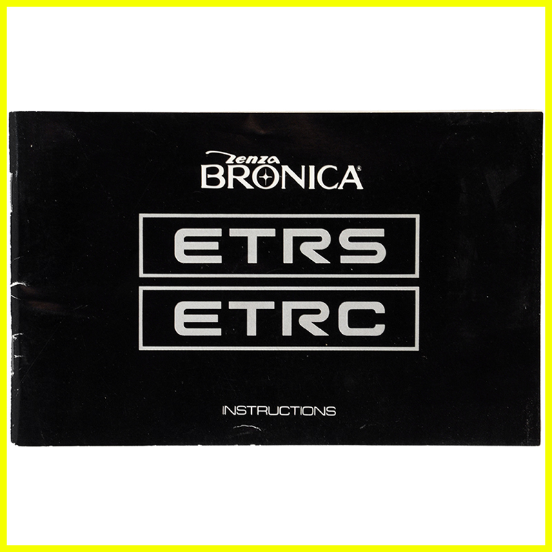 Zenza Bronica ETRS ETRSC User Manual English