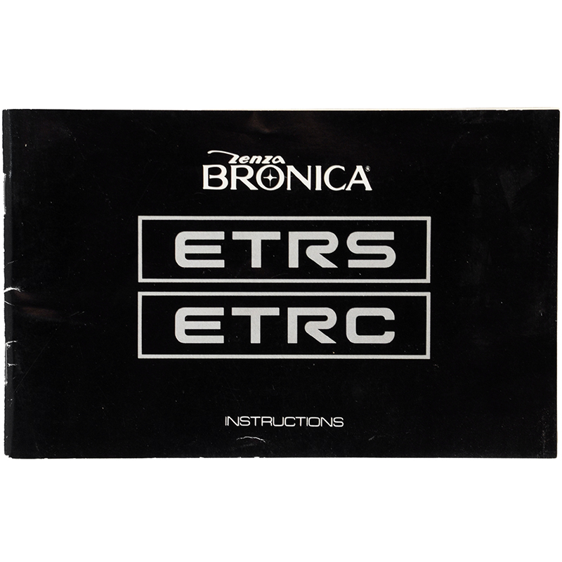 Zenza Bronica ETRS ETRSC manuale inglese dettaglio