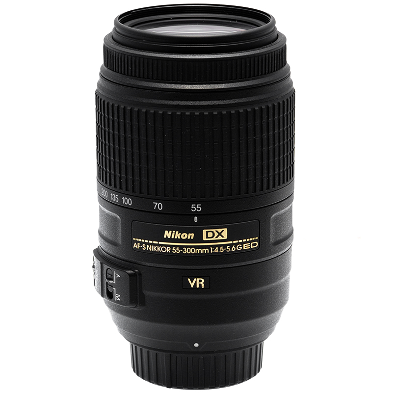 Nikon AF-S DX 55-300mm f/4.5-5.6G ED VR Tele Zoom HB-57 Ottimo Usato 8 Nikon 55-300mm VR dettaglio 1