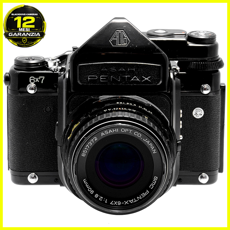 Asahi Pentax 6x7 con 90mm f/2.8 e pentaprisma esposimetrico